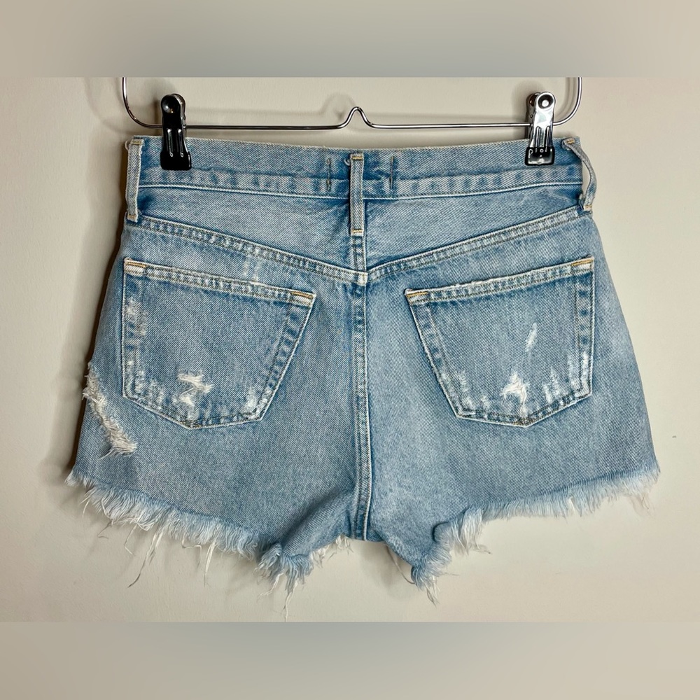 AGOLDE Parker Vintage Cut Off Shorts in Swampmeet - Size 24 - Picture 5 of 7
